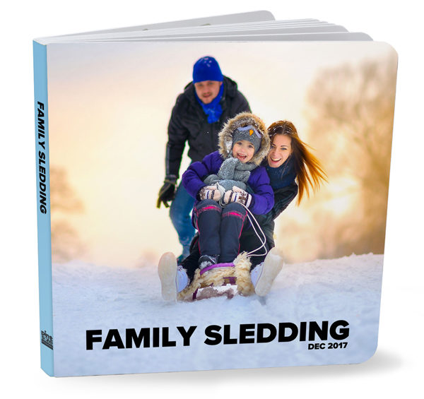 Family Sledding Board Book