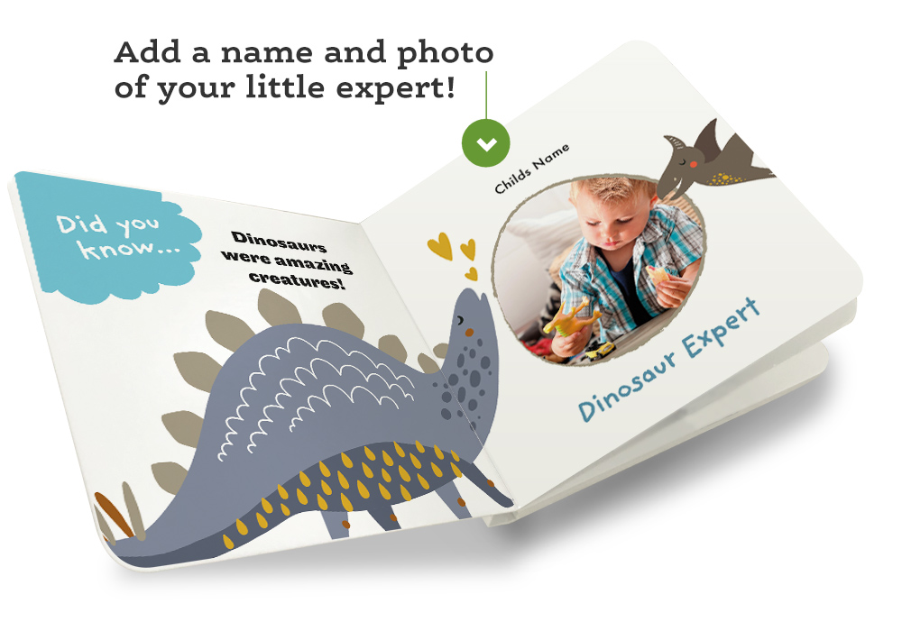 Personalized Dinosaur Board Book